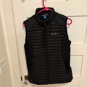 Eddie Bauer Quilted Black Vest